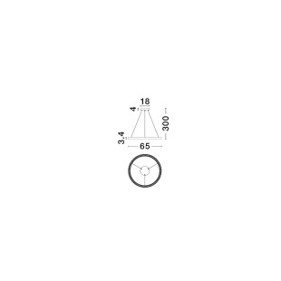Lampa wisząca Sodeo LED - nowoczesny design, 65cm, biała | Decolab24