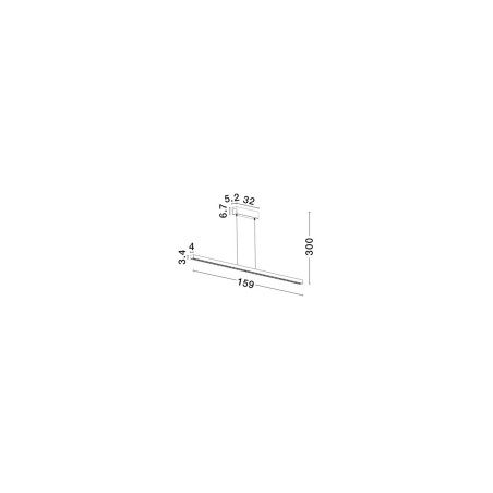Lampa wisząca LED Sodeo | Decolab24 - 159cm, biała