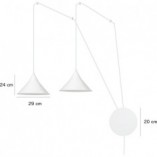 Lampa wisząca Abramo II czarna - Emibig | Loftowa, 2-punktowa