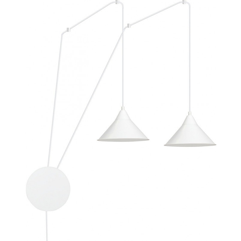 Lampa wisząca Abramo II biała | Emibig - Skandynawski Design