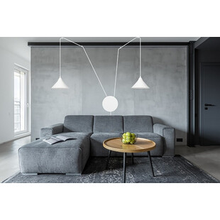 Lampa wisząca Abramo II biała | Emibig - Skandynawski Design
