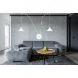 Lampa wisząca Abramo II biała | Emibig - Skandynawski Design