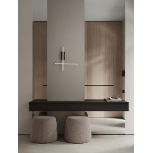 Kinkiet LED Mqua - Nowoczesny Design, Złoty | Decolab24