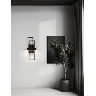 Kinkiet LED Siala - Nowoczesny design, 2 punkty, Czarny