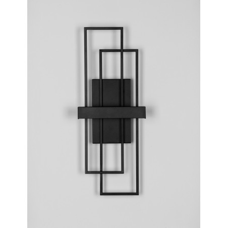 Kinkiet LED Siala - Nowoczesny design, 2 punkty, Czarny