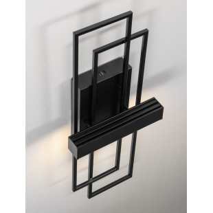 Kinkiet LED Siala - Nowoczesny design, 2 punkty, Czarny
