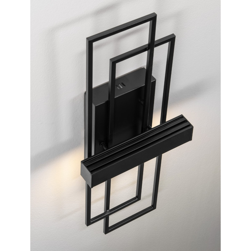 Kinkiet LED Siala - Nowoczesny design, 2 punkty, Czarny