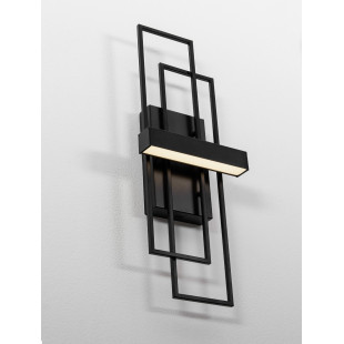Kinkiet LED Siala - Nowoczesny design, 2 punkty, Czarny