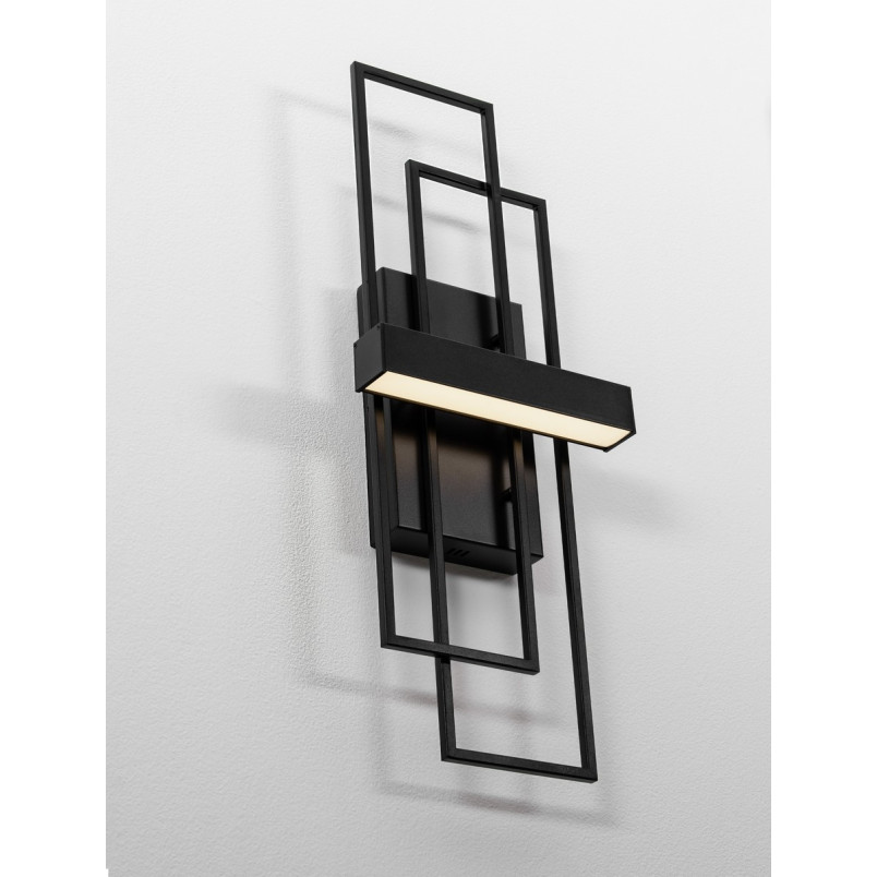 Kinkiet LED Siala - Nowoczesny design, 2 punkty, Czarny