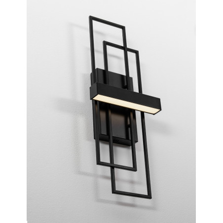 Kinkiet LED Siala - Nowoczesny design, 2 punkty, Czarny