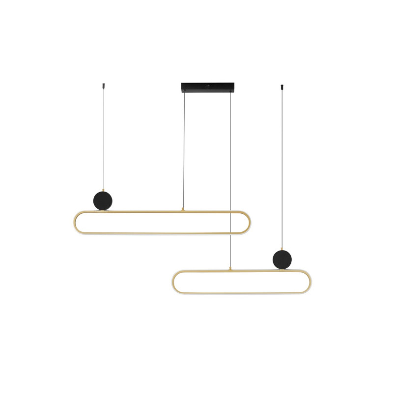 Lampa wisząca SIALIE LED | Złoto-czarna, 121cm - Decolab24