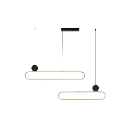 Lampa wisząca SIALIE LED | Złoto-czarna, 121cm - Decolab24