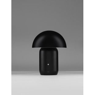 Lampa stołowa LED Sopi: Czarny grzybek ze ściemniaczem | Decolab24