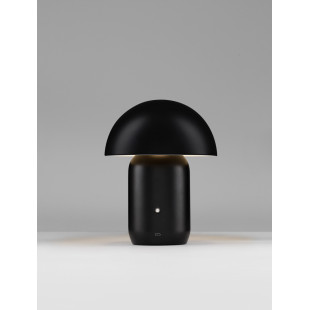 Lampa stołowa LED Sopi: Czarny grzybek ze ściemniaczem | Decolab24
