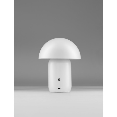 Lampa stołowa Sopi LED biała - Grzybek ze ściemniaczem | Decolab24