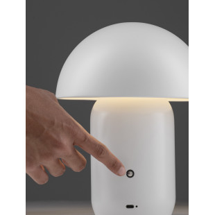 Lampa stołowa Sopi LED biała - Grzybek ze ściemniaczem | Decolab24
