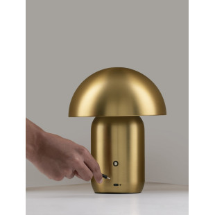 Lampa stołowa Sopi LED, złota - Stylowe oświetlenie
