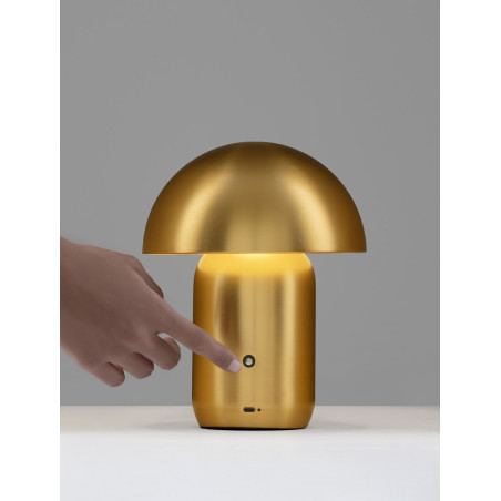 Lampa stołowa Sopi LED, złota - Stylowe oświetlenie