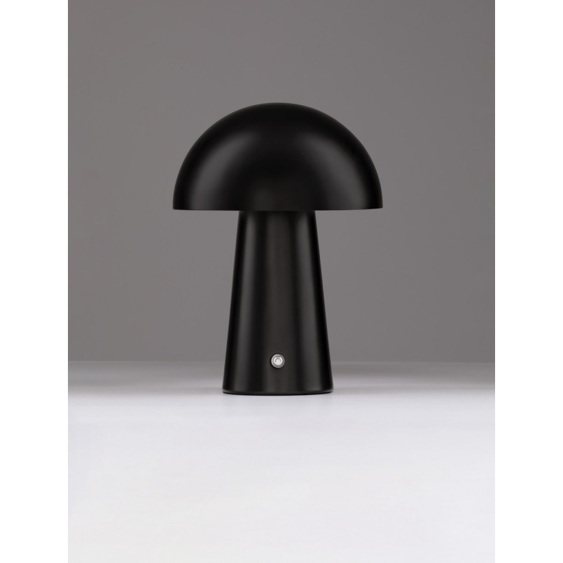 Lampa stołowa Danae LED - Czarna, Grzybek, Ściemnianie