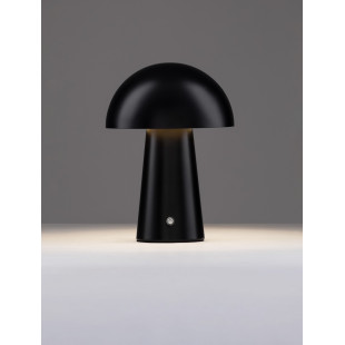 Lampa stołowa Danae LED - Czarna, Grzybek, Ściemnianie