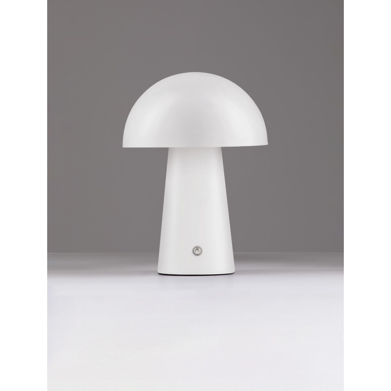Lampa stołowa Danae LED - Grzybek, ściemniana, biała | Decolab24