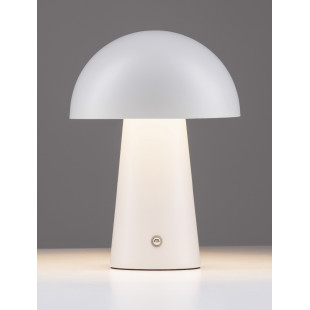 Lampa stołowa Danae LED - Grzybek, ściemniana, biała | Decolab24
