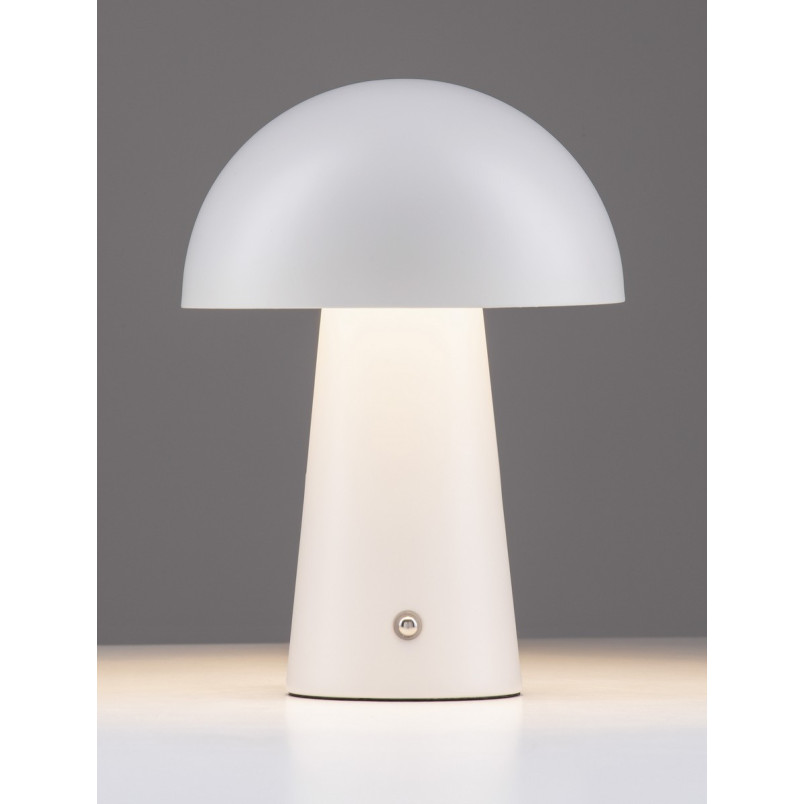 Lampa stołowa Danae LED - Grzybek, ściemniana, biała | Decolab24