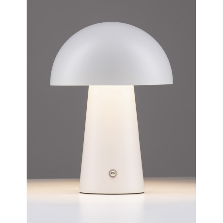 Lampa stołowa Danae LED - Grzybek, ściemniana, biała | Decolab24