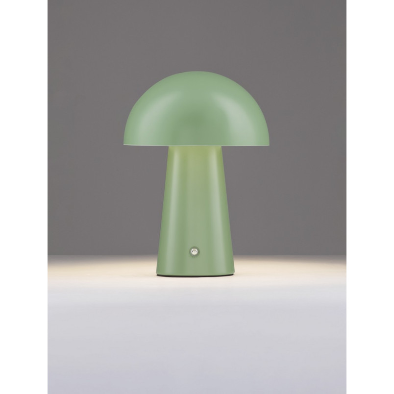Lampa stołowa Danae LED - Zielony grzybek, ściemnianie | Decolab24