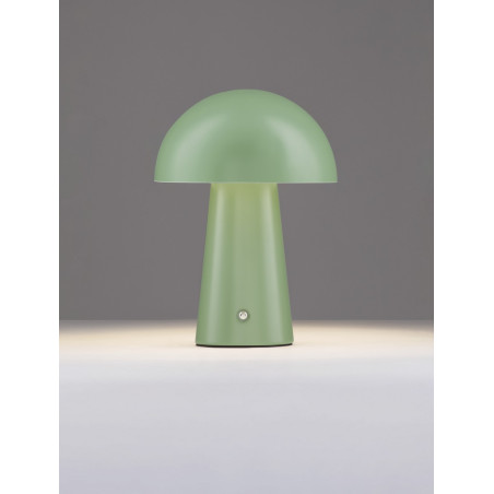 Lampa stołowa Danae LED - Zielony grzybek, ściemnianie | Decolab24