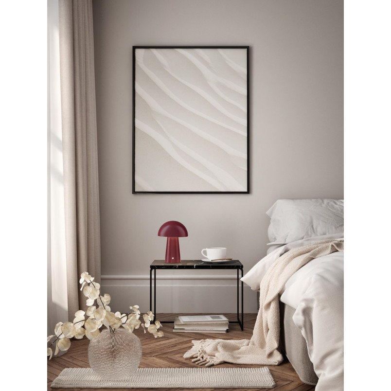 Lampa stołowa Danae LED - Bordowa, ściemniana | Decolab24