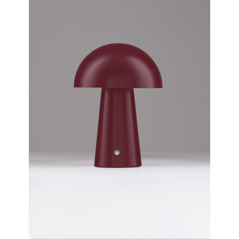 Lampa stołowa Danae LED - Bordowa, ściemniana | Decolab24