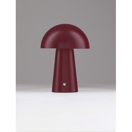 Lampa stołowa Danae LED - Bordowa, ściemniana | Decolab24