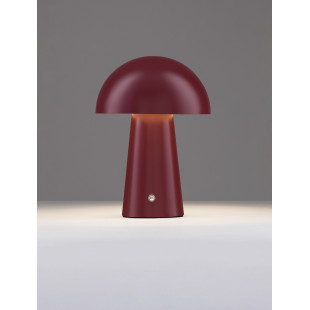 Lampa stołowa Danae LED - Bordowa, ściemniana | Decolab24