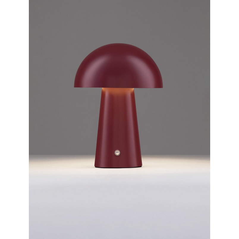 Lampa stołowa Danae LED - Bordowa, ściemniana | Decolab24
