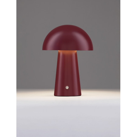 Lampa stołowa Danae LED - Bordowa, ściemniana | Decolab24