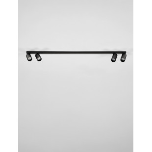 Reflektor sufitowy 4 punktowy Soko 120cm czarny - Decolab24