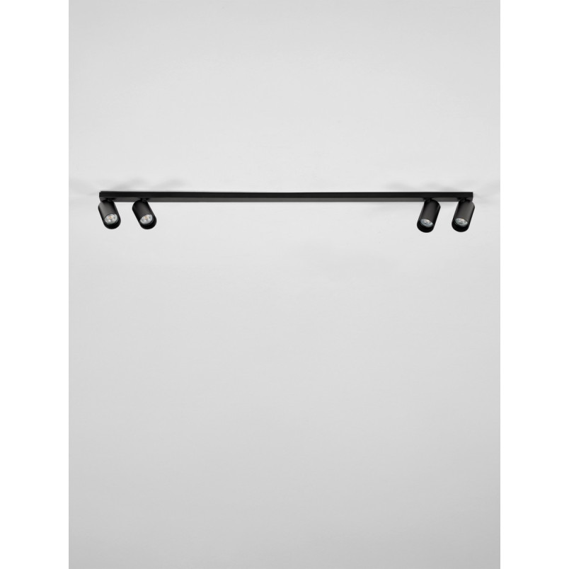Reflektor sufitowy 4 punktowy Soko 120cm czarny - Decolab24