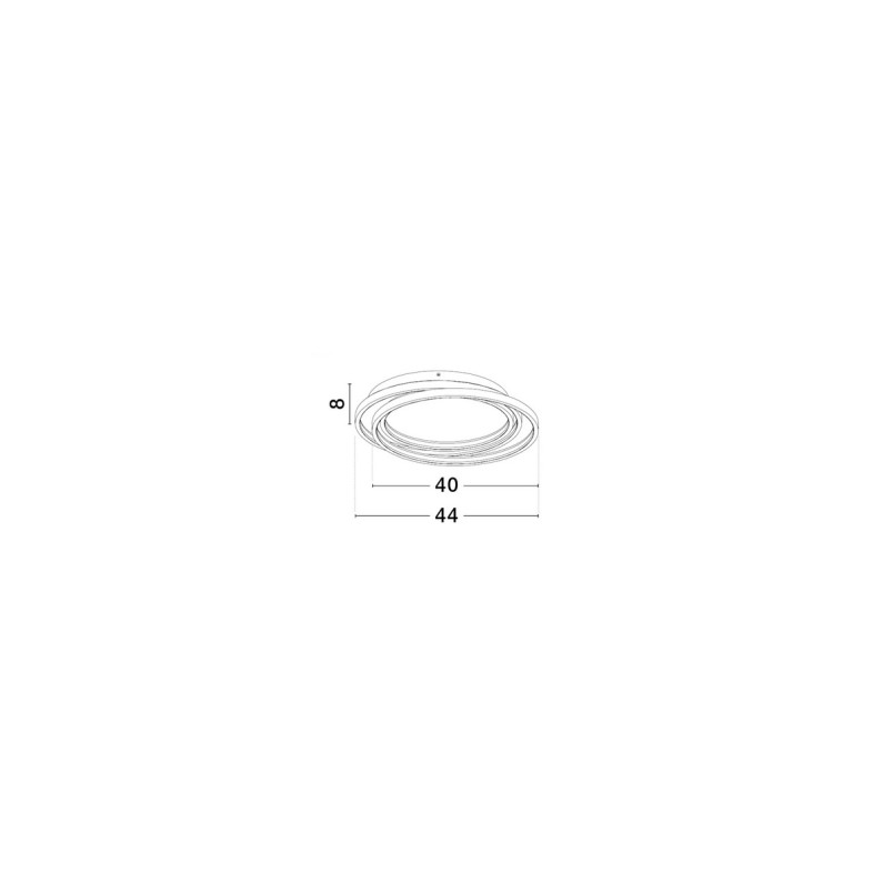 Plafon LED Borar 3000K - Nowoczesny design | Decolab24