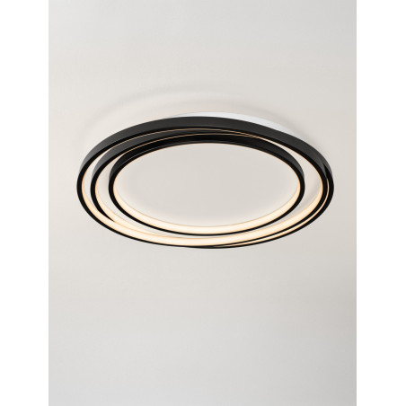 Plafon LED Borar 3000K Czarny | Nowoczesny Design - Decolab24