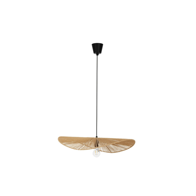 Lampa wisząca boho Saria - brązowa, sznurkowa | Decolab24