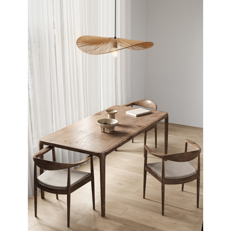 Lampa wisząca boho Saria - brązowa, sznurkowa | Decolab24