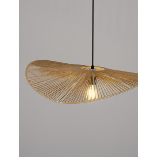 Lampa wisząca boho Saria - brązowa, sznurkowa | Decolab24