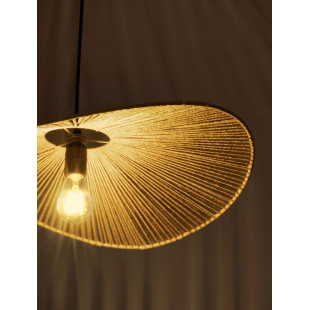 Lampa wisząca boho Saria - brązowa, sznurkowa | Decolab24