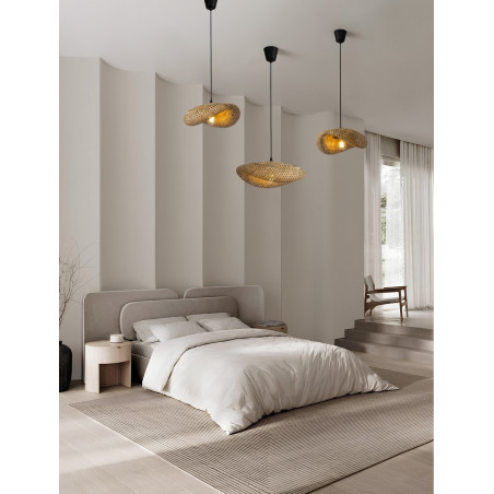Lampa wisząca bambusowa boho Ladina 42cm | Decolab24