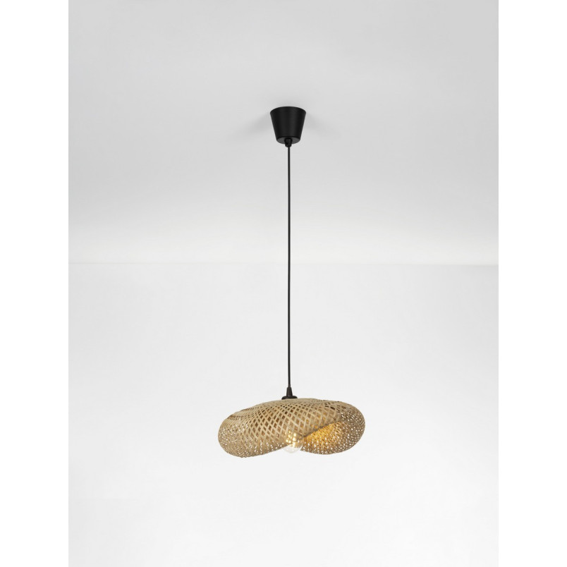 Lampa wisząca bambusowa boho Ladina 42cm | Decolab24