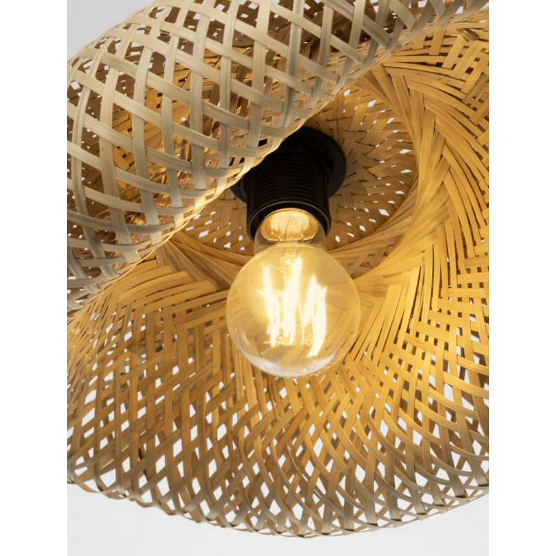 Lampa wisząca bambusowa boho Ladina 42cm | Decolab24