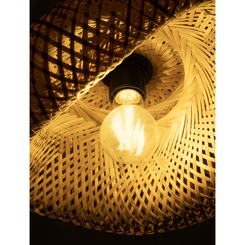 Lampa wisząca bambusowa boho Ladina 42cm | Decolab24