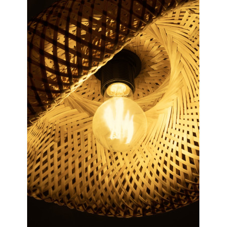 Lampa wisząca bambusowa boho Ladina 42cm | Decolab24
