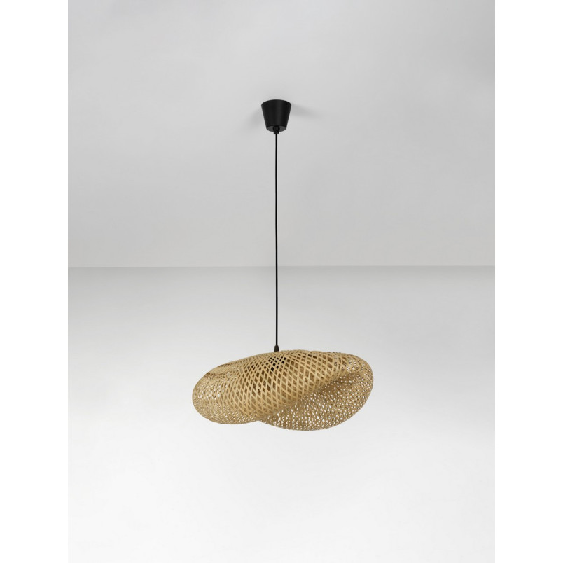 Lampa wisząca bambusowa boho Ladina 62cm | Decolab24
